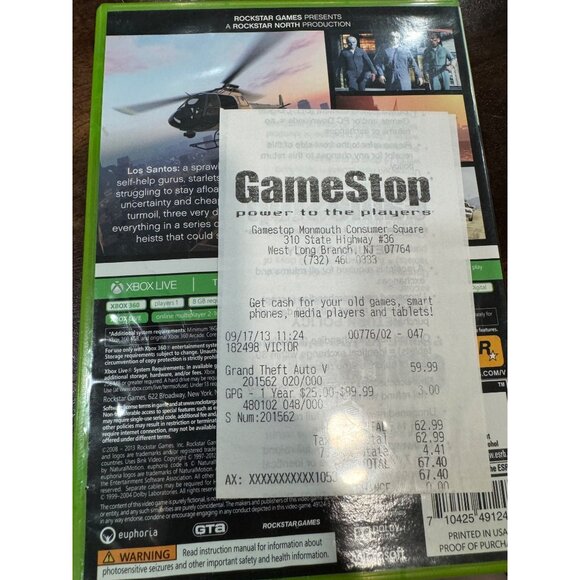Grand Theft Auto V Xbox 360—los santos  rockstar games - Picture 2 of 2